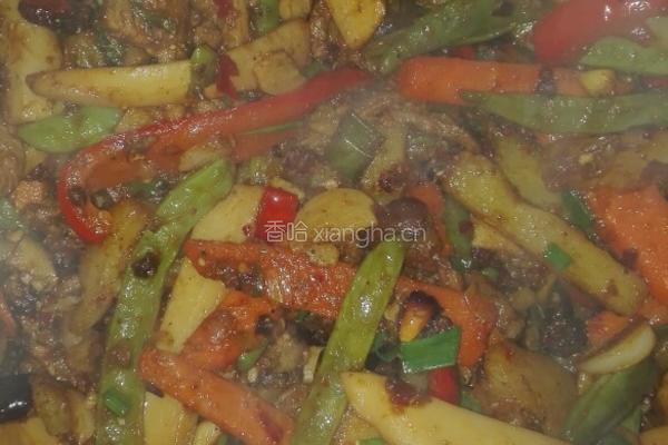 风味香麻牛肉干锅的做法图解31