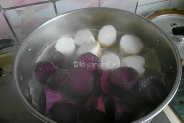 蜜恋紫薯山药泥的做法图解1