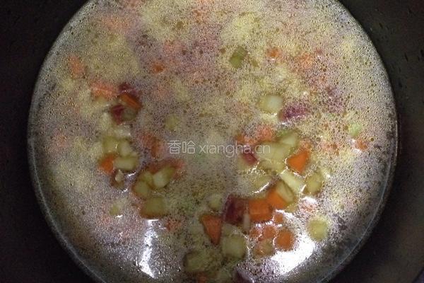 腊肠胡萝卜土豆焖饭的做法图解6