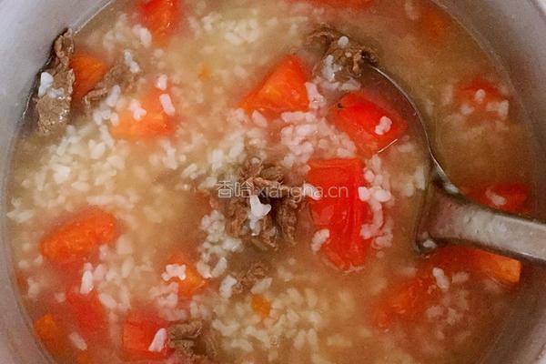 番茄牛肉粥的做法图解7