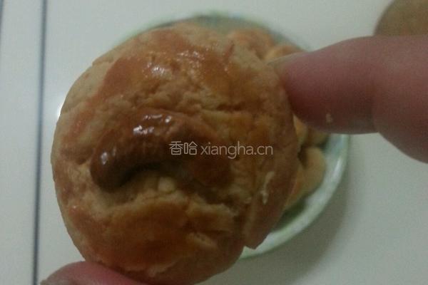 玫瑰花香腰果酥的做法图解6