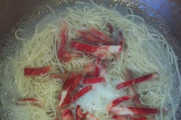 肉丝鸡蛋面的做法图解4