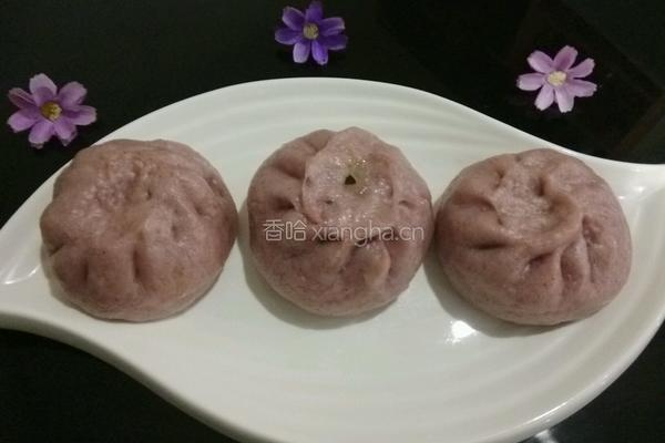 紫薯香菇青菜包的做法图解12