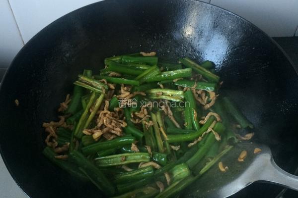肉丝尖椒的做法图解4