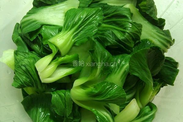 蒜泥上海青的做法图解1