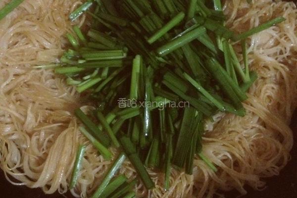 潮汕炒面线的做法图解6