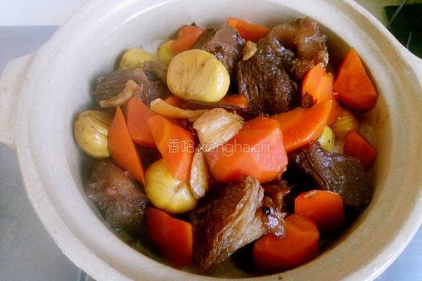 板栗煲牛肉的做法图解24