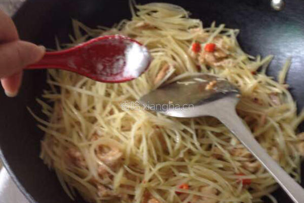 酸辣土豆肉丝的做法图解4