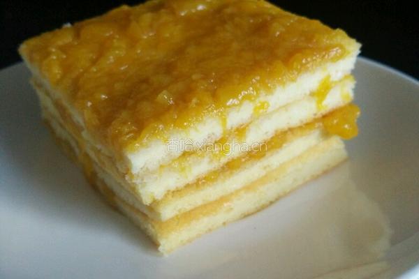 黄桃酱风味蛋糕的做法图解9