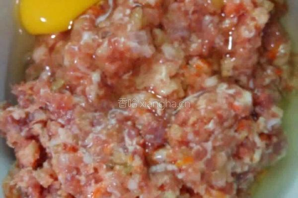 肉末虾仁蒸鸡蛋的做法图解2
