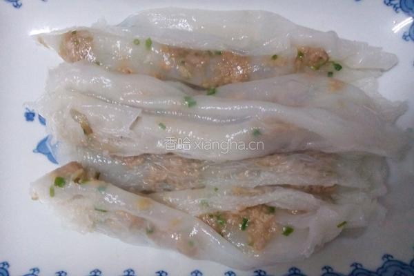 肉末蒸肠粉的做法图解5