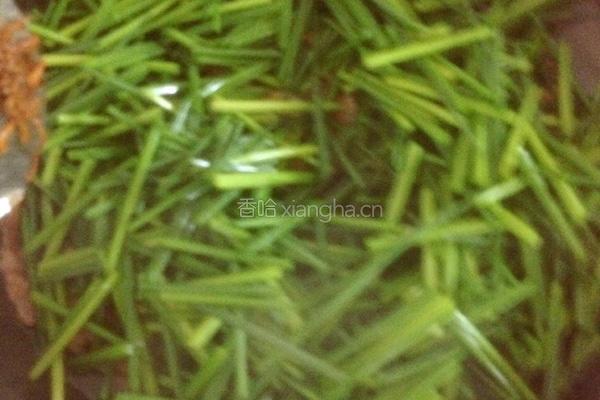 虫草花炒韭苔的做法图解6