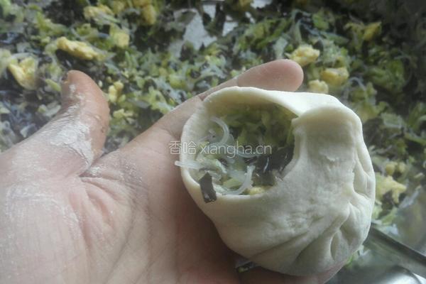 西葫芦素馅包子的做法图解12