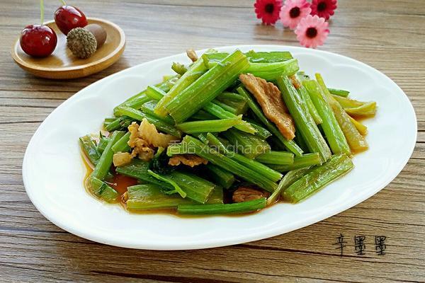 芹菜炒肉的做法图解7