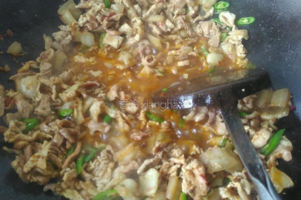 莴笋炒肉的做法图解4