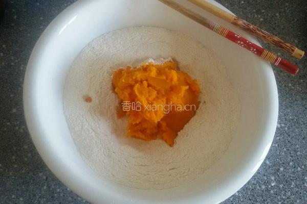 南瓜红豆包的做法图解3