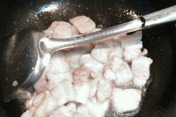豇豆干烧肉的做法图解2