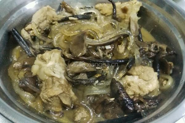 排骨榛蘑炖粉条的做法图解10