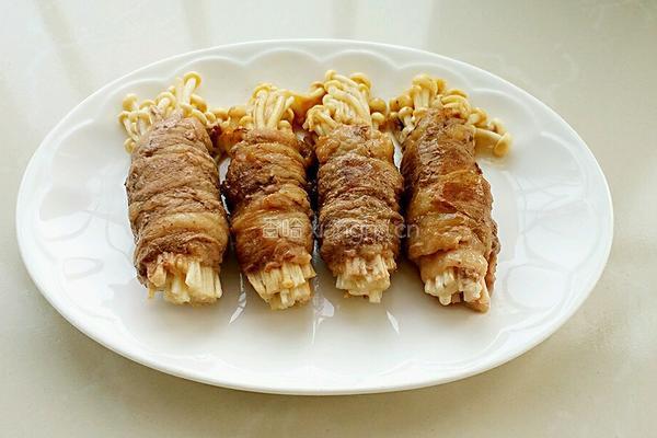 肥牛金针菇卷的做法图解6