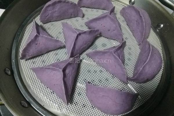 紫薯粉腊肉饺的做法图解11
