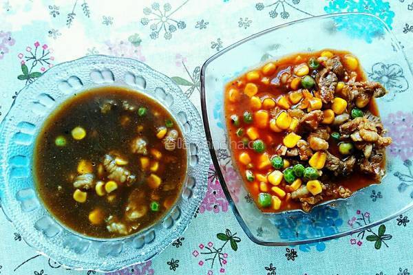 番茄(黑椒)什锦牛腩意粉的做法图解21
