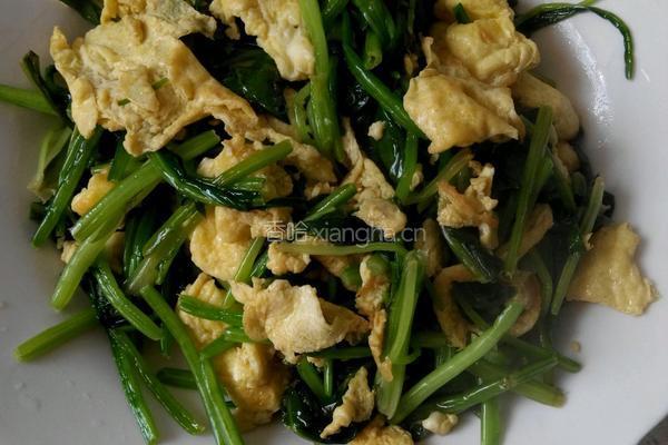 菠菜炒蛋的做法图解3