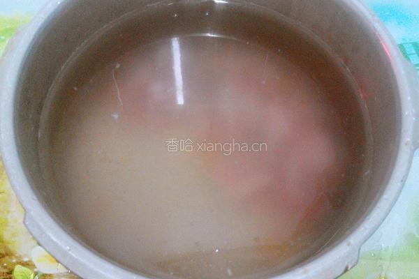 鱿鱼虾干排骨粥的做法图解4