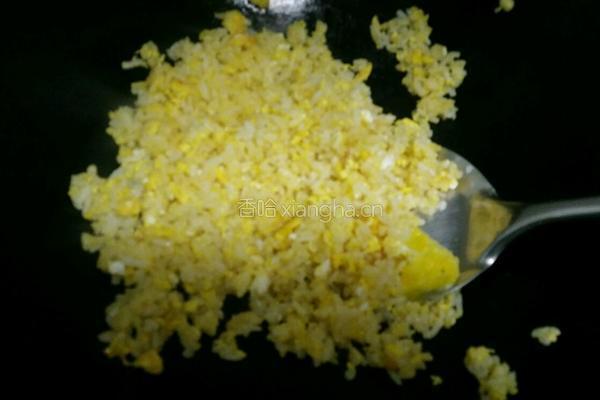 黄金蛋炒饭的做法图解8