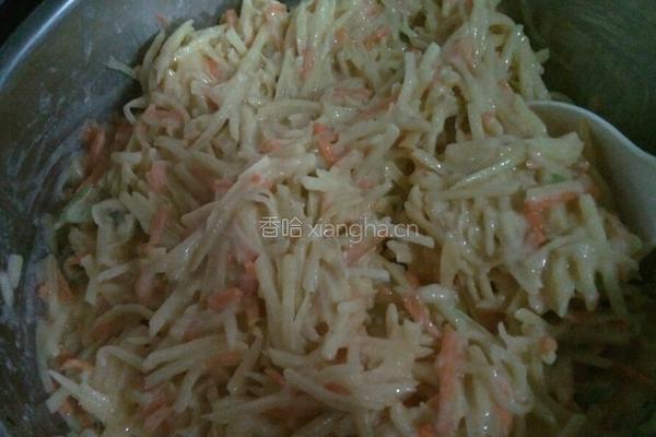 鸡蛋蔬菜饼的做法图解3