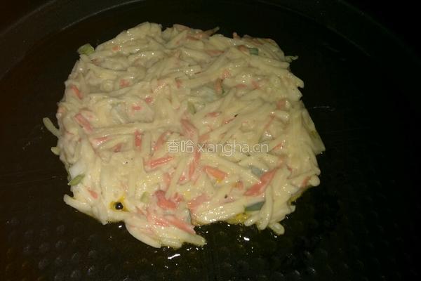 鸡蛋蔬菜饼的做法图解4
