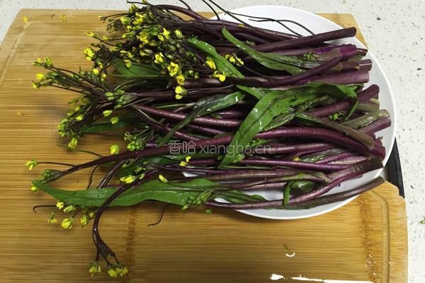 紫菜心炒肉片的做法图解2