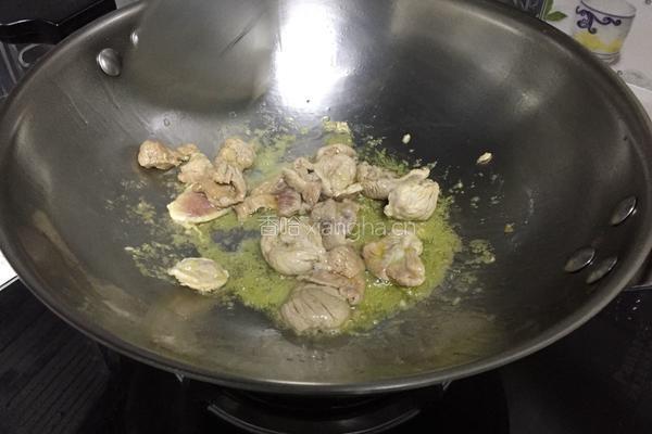 紫菜心炒肉片的做法图解3