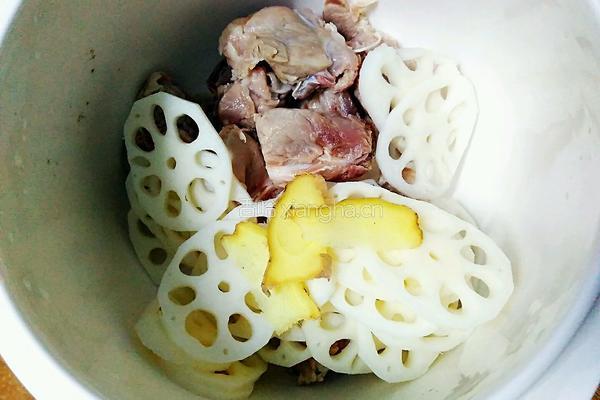莲藕炖猪尾骨的做法图解4