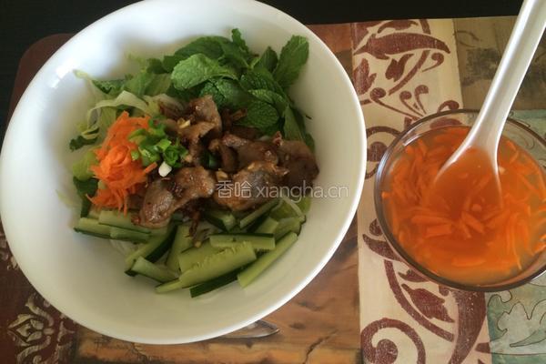 越式猪肉干拌米粉的做法图解14