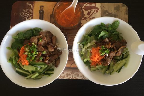 越式猪肉干拌米粉的做法图解16