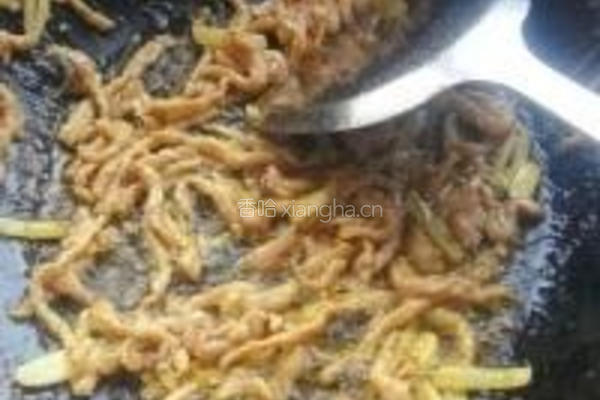 芹菜炒肉的做法图解5