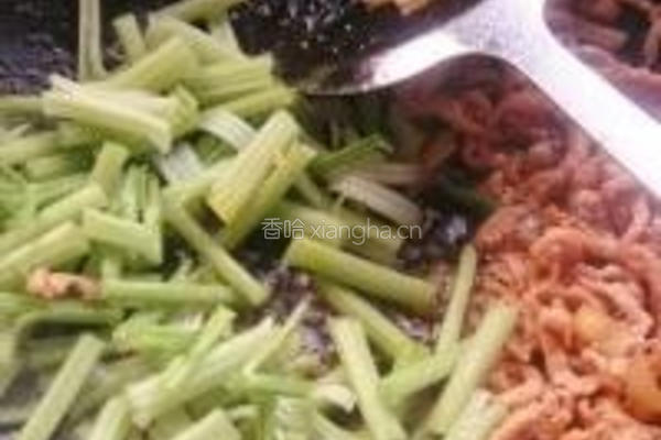 芹菜炒肉的做法图解6