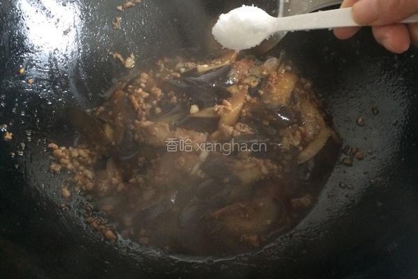 油焖肉末茄子的做法图解12