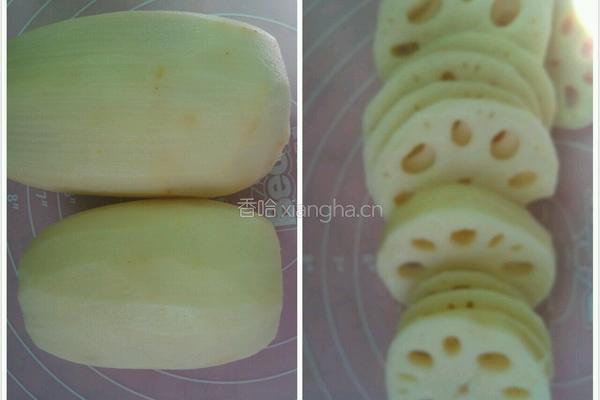 胭脂藕片的做法图解1