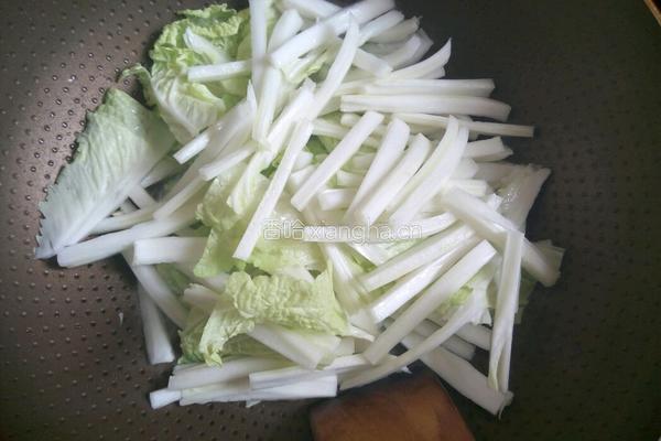 酸辣大白菜的做法图解3