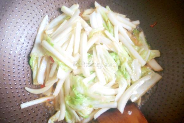 酸辣大白菜的做法图解4