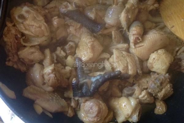毛豆烧鸡的做法图解5
