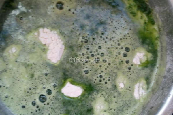 芹菜叶虾仁饼的做法图解6