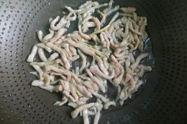 豆角炒肉丝的做法图解4