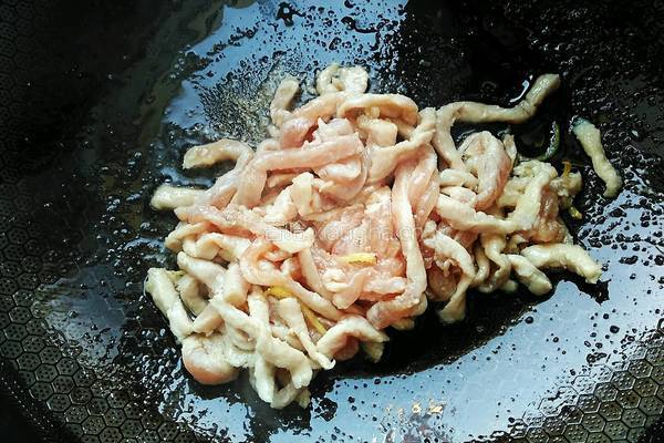 藕丝炒肉段的做法图解7