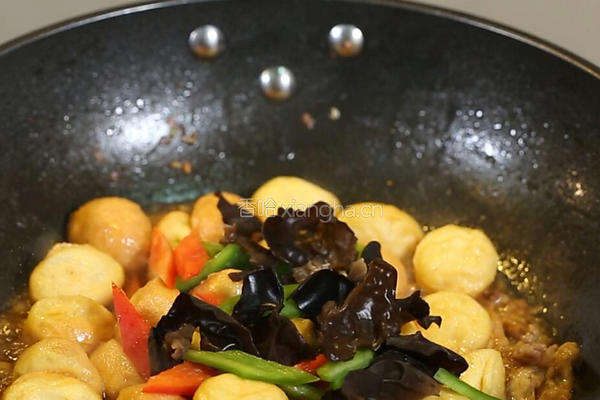 肉片口袋豆腐的做法图解8