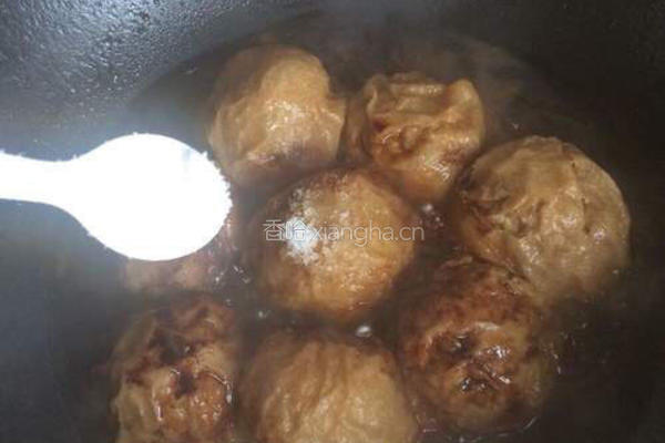 油面筋酿肉的做法图解9