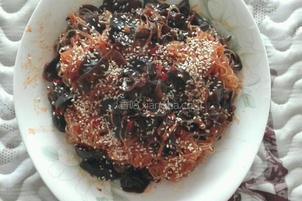 香辣木耳炒粉丝的做法图解11