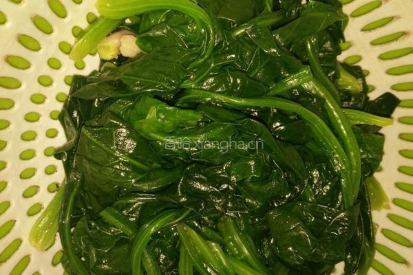 黑芝麻蒜香菠菜塔的做法图解4