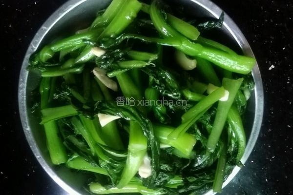 清炒菜心的做法图解5